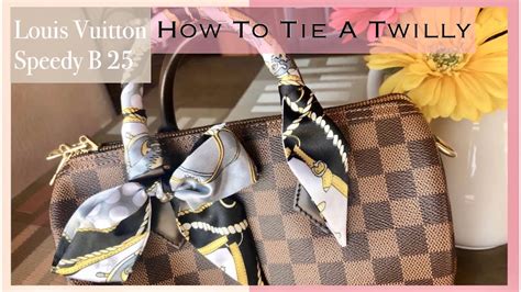 lv twilly|HOW I TIE TWILLY/BANDEAU ON MY LOUIS VUITTON BAGS.